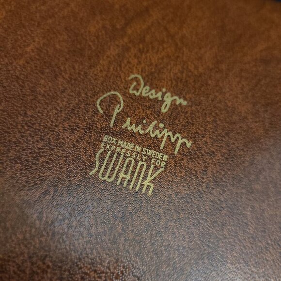 Vintage Brown with Gold Trim Swank Men's Jewelry Box with Mens Jewelry - Picture 13 of 16